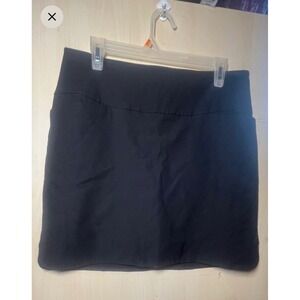 S.C. & Co. Sportswear Black Skort Women Large Active Golf Tennis Mini Skirt L
